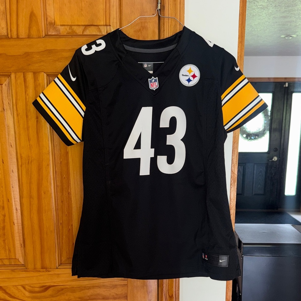 Nike Steelers #43 Troy Polamalu Women’s Size XL Jersey